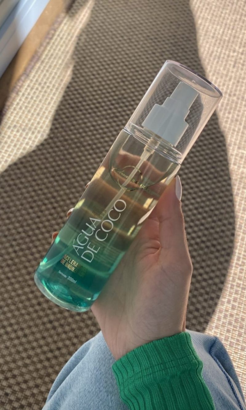 Água de coco aceleradora de bronzeado 200ml