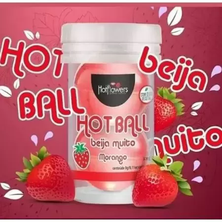 hot ball sabor morango