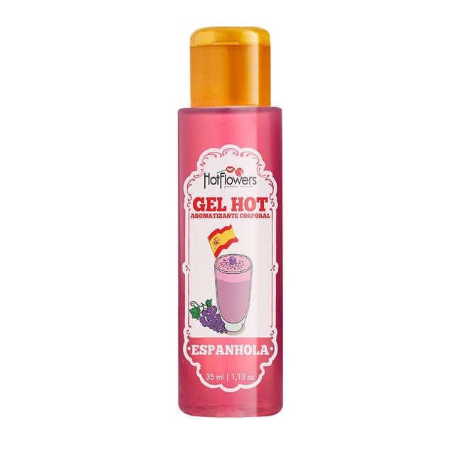 gel hot aromatizante 35ml hot flowers gel hot aromatizante 35ml hot flowers