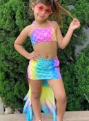conjunto biquíni infantil sereia