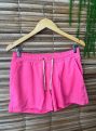 bermuda feminina tactel rosa neon