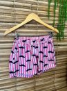 bermuda tactel feminina estampada