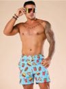 bermuda tactel masculina estampada