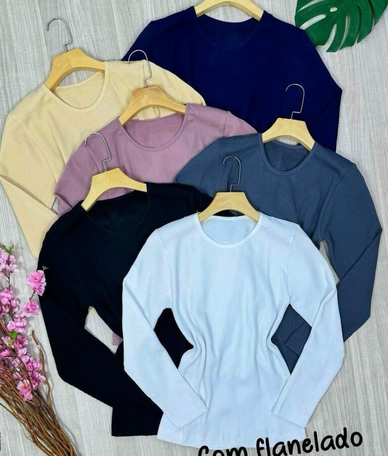 blusa térmica canelada blusa térmica canelada