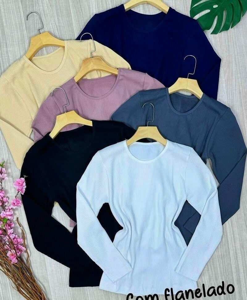 blusa térmica canelada