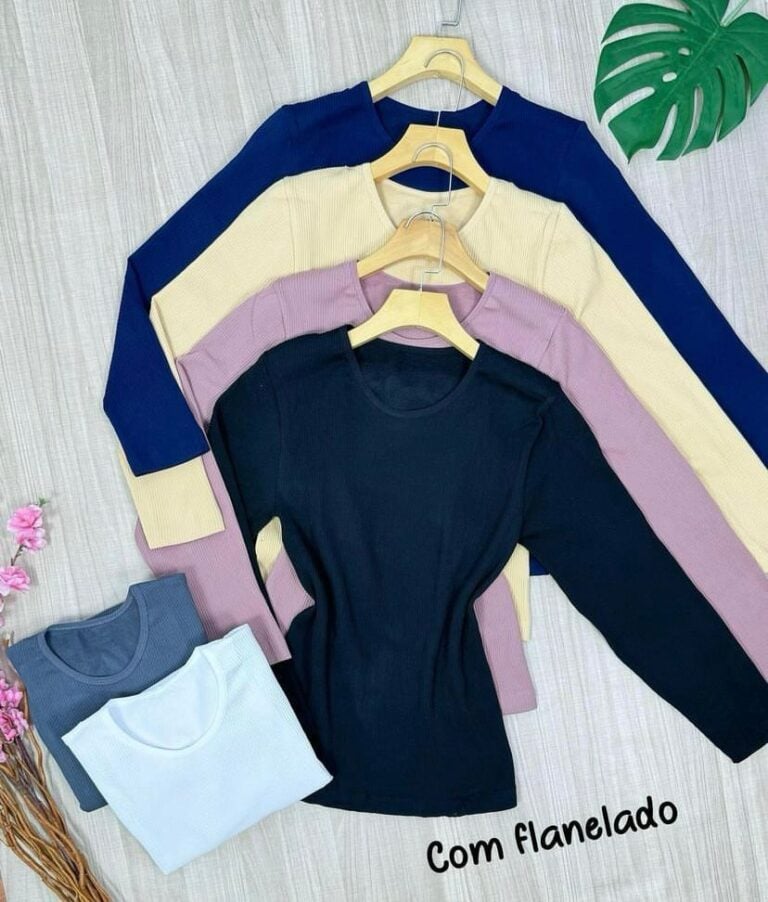 blusa térmica canelada blusa térmica canelada