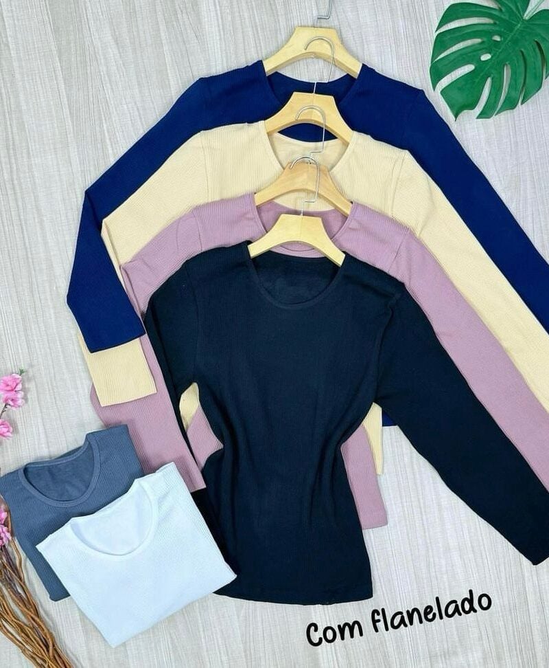 blusa térmica canelada