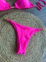 conjunto biquíni vick correntes cortininha rosa neon