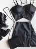 cropped transpassado courino preto
