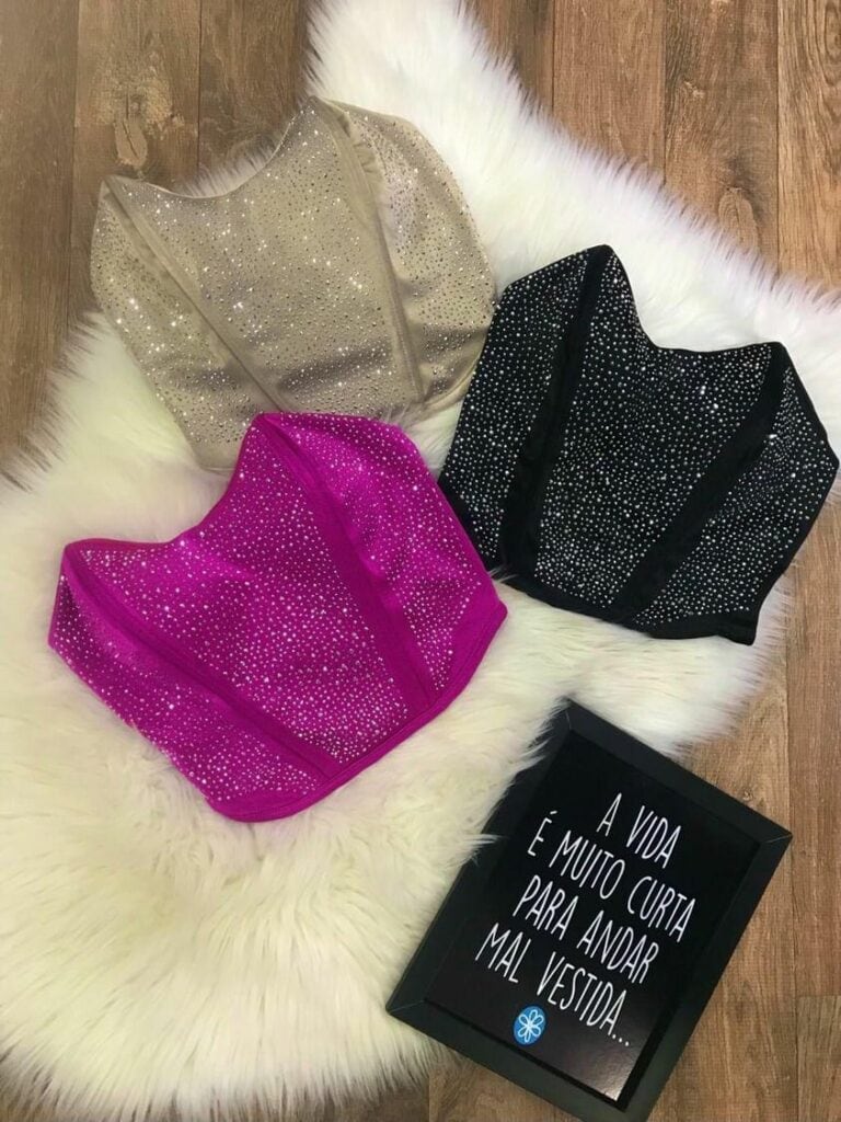 cropped strass cropped strass