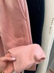 calça moletom paula com punho rosa bella