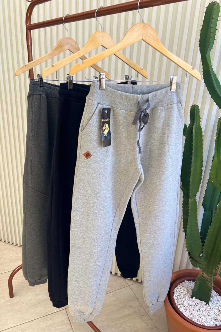 calça moletom masculino com punho pacto