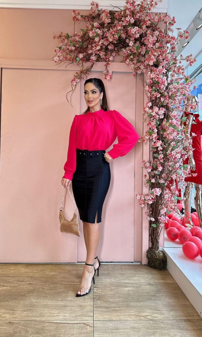 saia midi livia prada