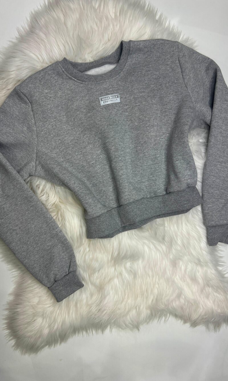 cropped moletom aurora rosa bella