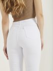 calça jeans denim zero melissa – branco – skinny hot pants – lisa – barra desfiada