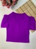 blusa júlia em poliamida manga princesa decote v