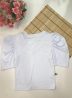 blusa júlia em poliamida manga princesa decote v