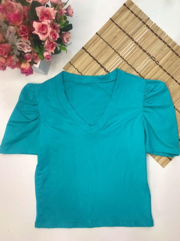 blusa júlia em poliamida manga princesa decote v blusa júlia em poliamida manga princesa decote v