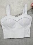 cropped milena em bengaline plus size com bojo