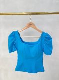 blusa cropped jade em poliamida com bojo