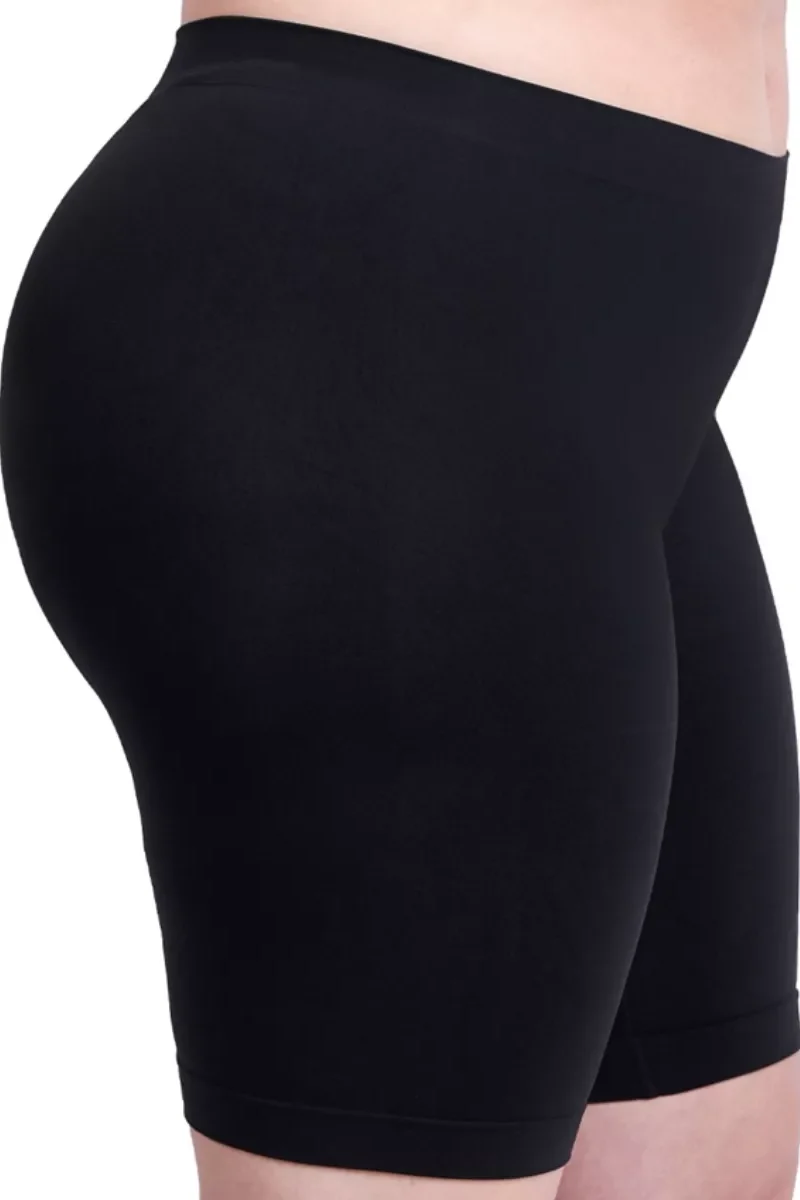 short loba sem costura plus size