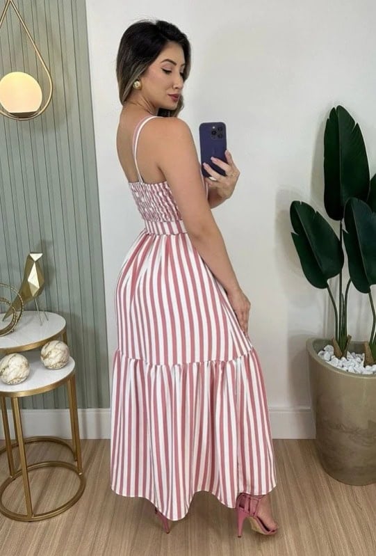 vestido longo maria