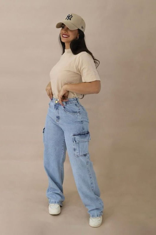 calça cargo joana