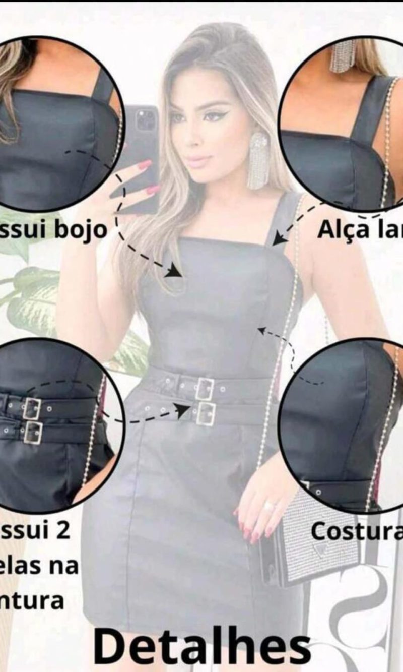 vestido courino alice
