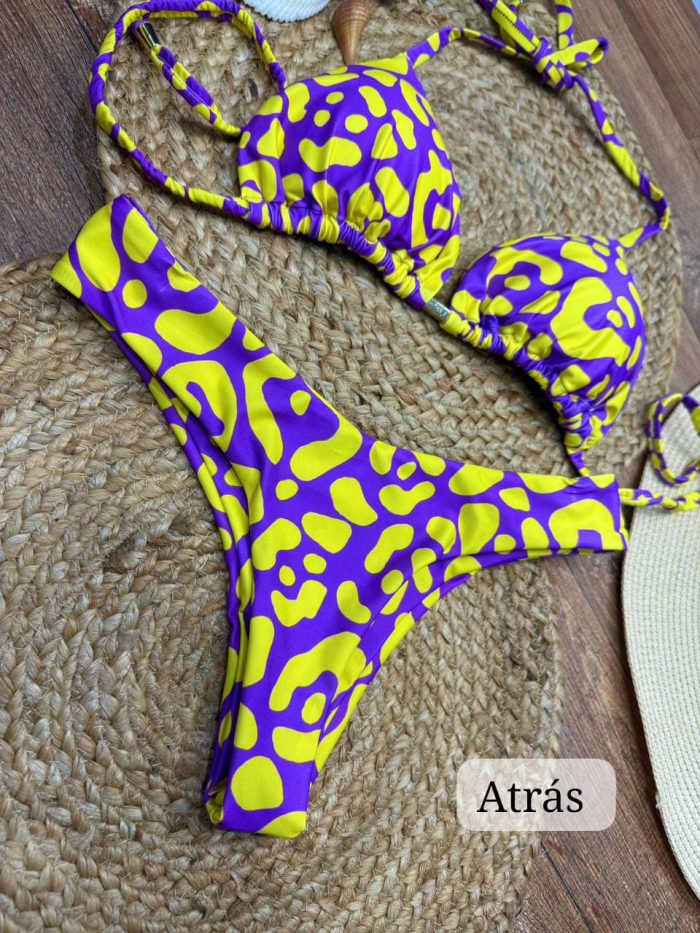 conjunto biquíni estampado jolie renda se conjunto biquíni estampado jolie renda se