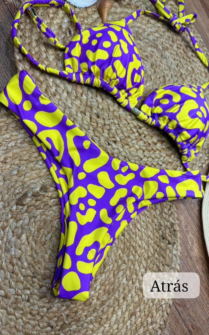 conjunto biquíni estampado jolie renda se conjunto biquíni estampado jolie renda se