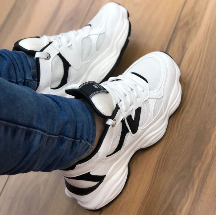 tênis feminino casual chunky via marte