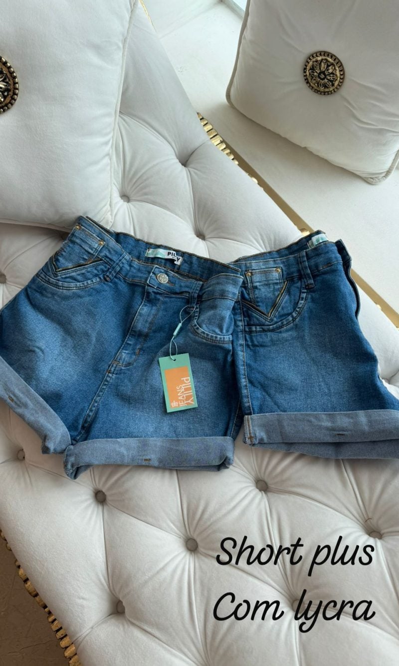 short melinda alexa plus size com elastano