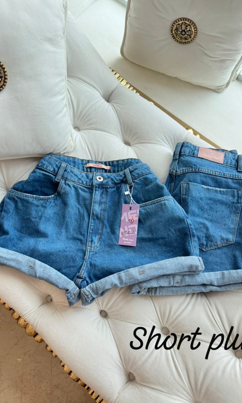 short melinda ariane plus size sem elastano