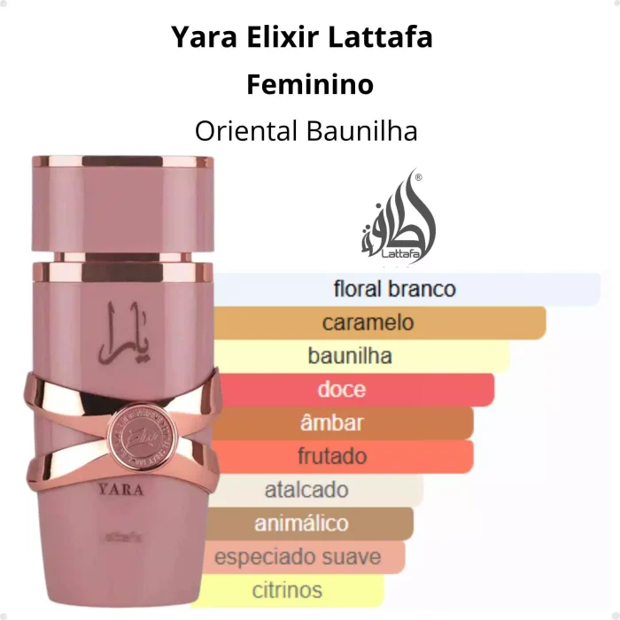 perfume Árabe yara elixir 100ml lataffa perfume Árabe yara elixir 100ml lataffa