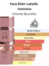 perfume Árabe yara elixir 100ml lataffa