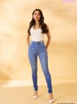 calça jeans skinny denim zero hot pants