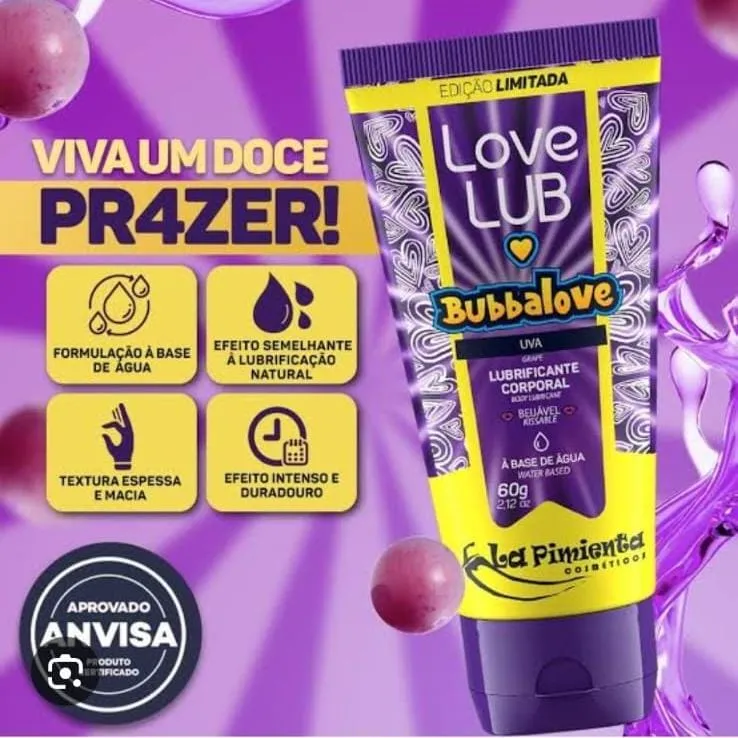 gel lubrificante love lub lapilove 60g beijável la pimienta